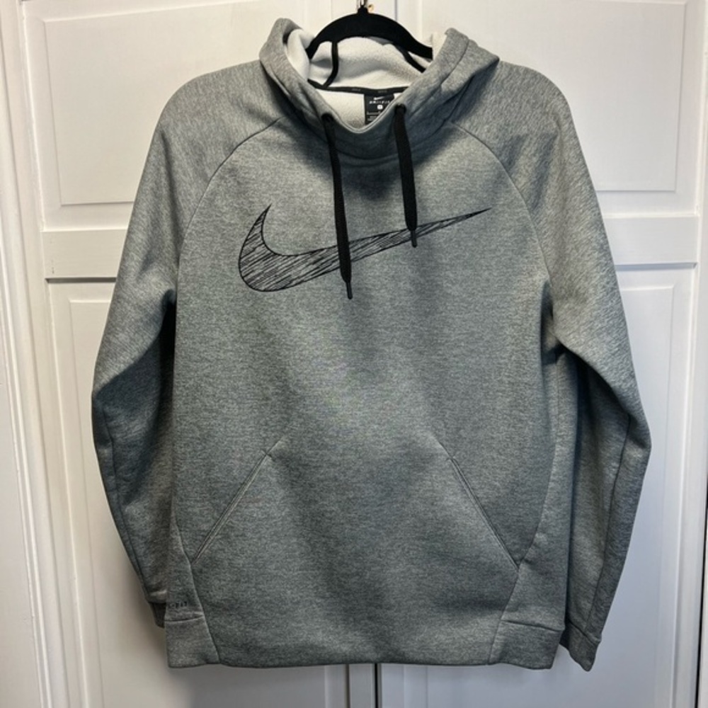 Nike Dri-Fit Swoosh Fleece Pullover Hoodie Size Men’s Small Color Gray